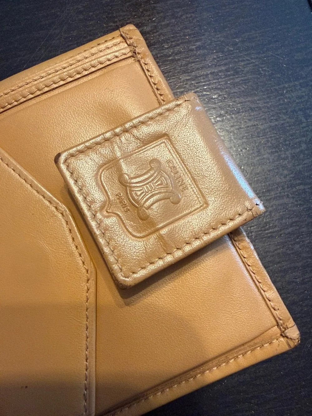 Celine Tan Leather Card Holder Wallet - Picture 3 of 10